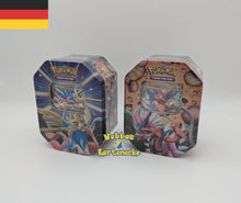 Lade das Bild in den Galerie-Viewer, Pokemon TCG Schlagkräftige Legenden Tin Box (deutsch)
