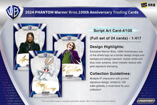 Lade das Bild in den Galerie-Viewer, Kakawow 2024 PHANTOM Warner Bros. 100th Anniversary Trading Cards Hobby Box
