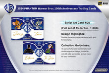 Lade das Bild in den Galerie-Viewer, Kakawow 2024 PHANTOM Warner Bros. 100th Anniversary Trading Cards Hobby Box
