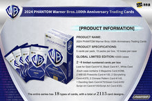 Lade das Bild in den Galerie-Viewer, Kakawow 2024 PHANTOM Warner Bros. 100th Anniversary Trading Cards Hobby Box
